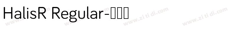 HalisR Regular字体转换